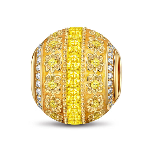 gona- Autumn Swirl Tarnish-resistant Silver Charms In 14K Gold Plated