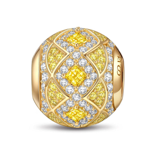 gona- Gilded Foliage Tarnish-resistant Silver Charms In 14K Gold Plated