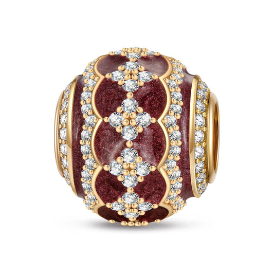 gona- Distinctive Charming Tarnish-resistant Silver Charms With Enamel In 14K Gold Plated