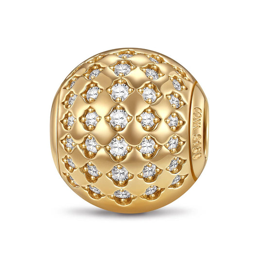 gona- Sparkling Waves Tarnish-resistant Silver Clips In 14K Gold Plated