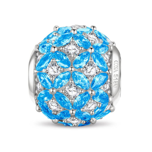 gona- Sea of Snowflakes Tarnish-resistant Silver Charms In White Gold Plated
