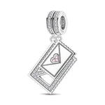 Dream Big, Fly High Tarnish-resistant Silver Dangle Charms In White Gold Plated