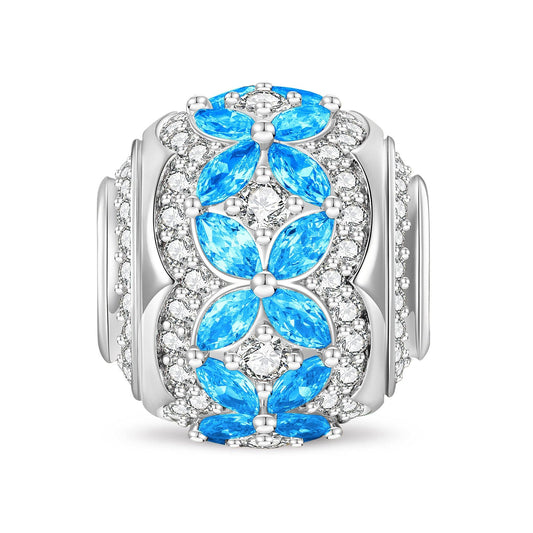 gona- Sweet Snowflake Tarnish-resistant Silver Charms In White Gold Plated