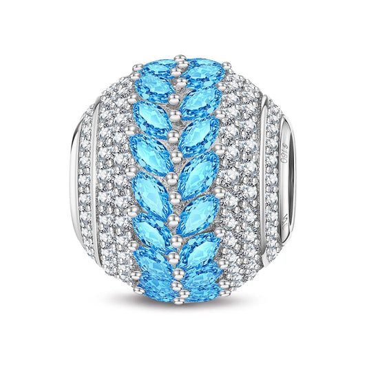 gona- Graceful Waves Tarnish-resistant Silver Charms In White Gold Plated