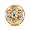 Winter's Flourish Tarnish-resistant Silver Charms In 14K Gold Plated