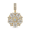 Icy Splinter Tarnish-resistant Silver Dangle Charms In 14K Gold Plated
