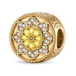 Timeless Rose Tarnish-resistant Silver Charms In 14K Gold Plated