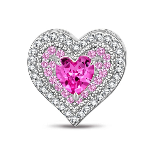 gona- Love Commitment Tarnish-resistant Silver Charms In White Gold Plated