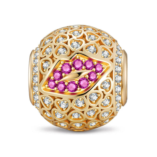 gona- Glamour Gloss Tarnish-resistant Silver Charms In 14K Gold Plated