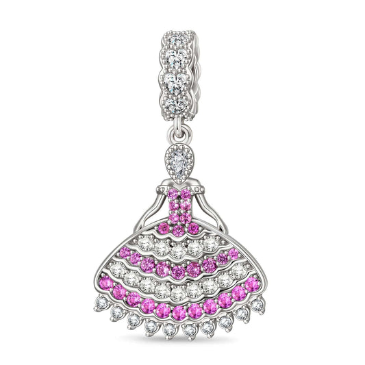 gona- Twilight Dance Tarnish-resistant Silver Dangle Charms In White Gold Plated