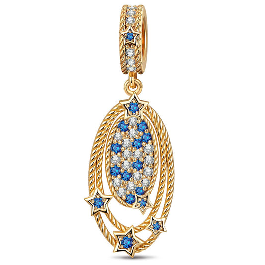gona- Nebulous Halo Tarnish-resistant Silver Dangle Charms In 14K Gold Plated