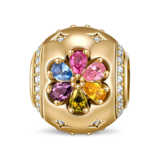 gona- Petal Dance Tarnish-resistant Silver Charms In 14K Gold Plated