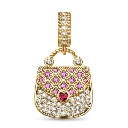gona- Delicate Clutch Tarnish-resistant Silver Dangle Charms In 14K Gold Plated