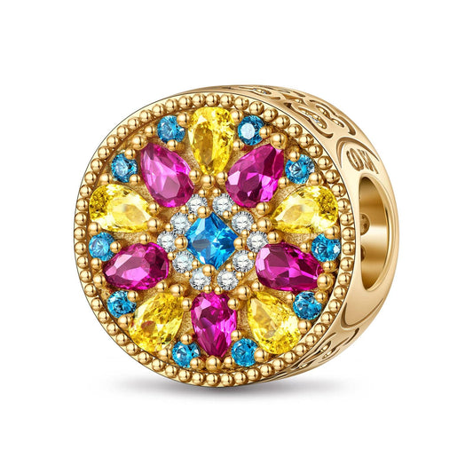 gona- Colorful Splendor Tarnish-resistant Silver Charms In 14K Gold Plated