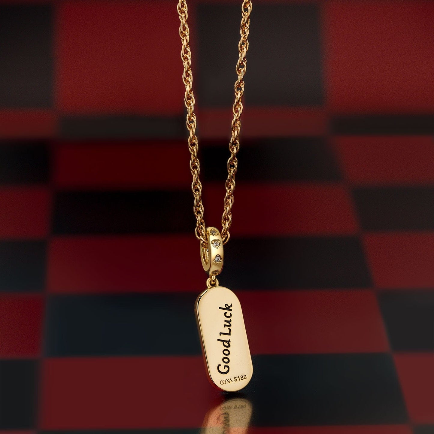 Lucky Break Tarnish-resistant Silver Dangle Charms In 14K Gold Plated