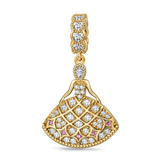 gona- My Princess Tarnish-resistant Silver Dangle Charms In 14K Gold Plated