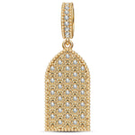 Golden Cathedral Tarnish-resistant Silver Dangle Charms In 14K Gold Plated