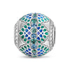 Spring EssenceTarnish-resistant Silver Charms With Enamel In White Gold Plated