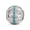 Brilliant Spring Tarnish-resistant Silver Charms In White Gold Plated