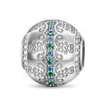 Brilliant Spring Tarnish-resistant Silver Charms In White Gold Plated