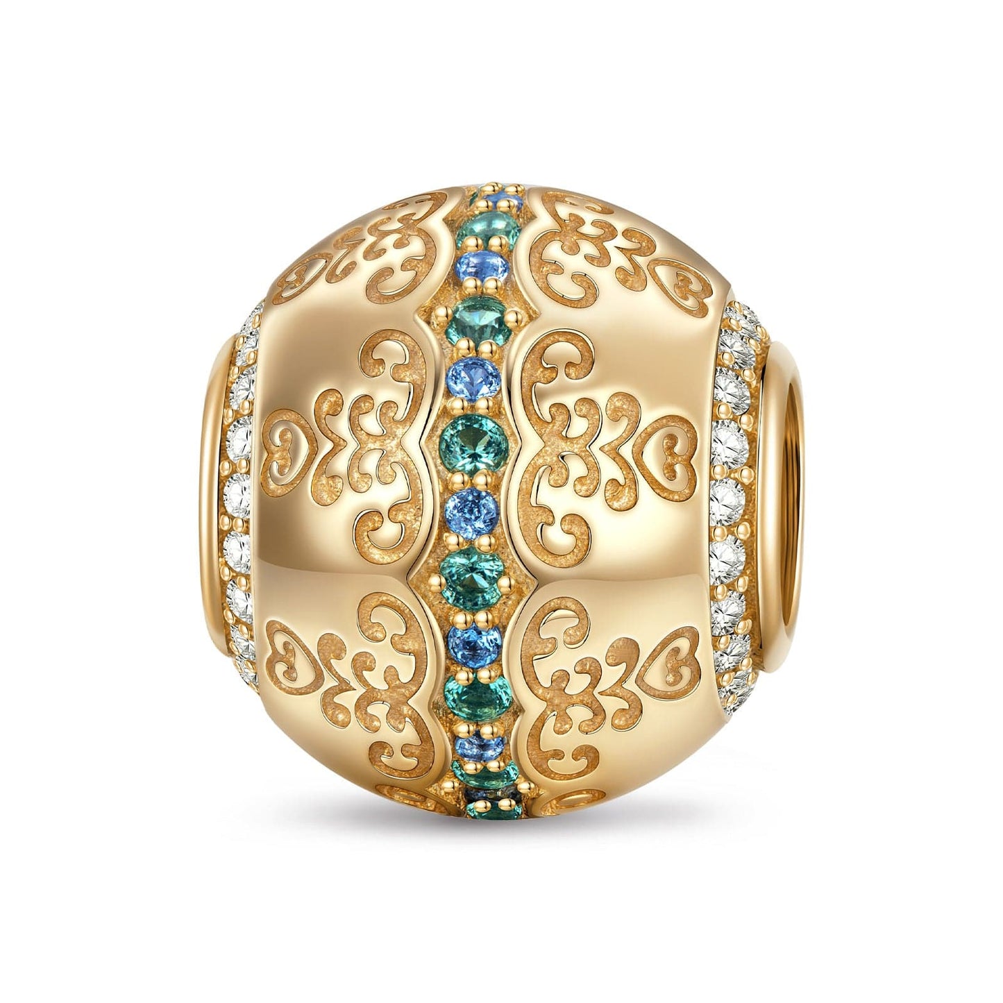 Brilliant SpringTarnish-resistant Silver Charms In 14K Gold Plated