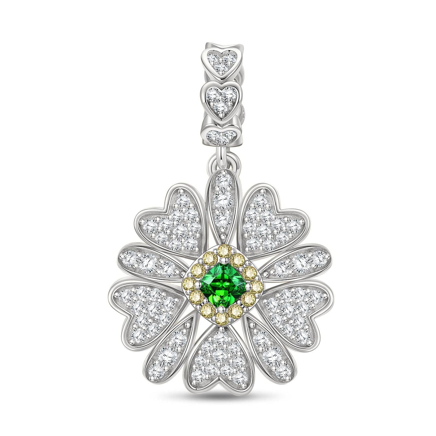 Permeating Aroma Tarnish-resistant Silver Dangle Charms In White Gold Plated