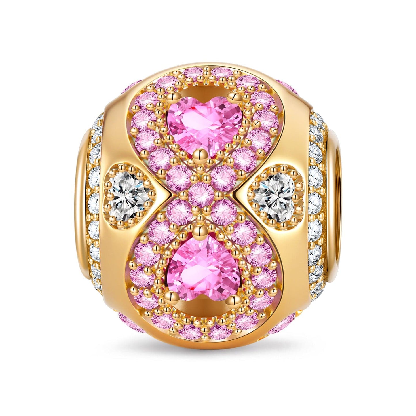 Enduring Affection Tarnish-resistant Silver Charms In 14K Gold Plated