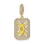 Temporal Treasures Tarnish-resistant Silver Dangle Charms In 14K Gold Plated