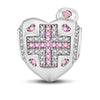 Cross of Healing Tarnish-resistant Silver Charms In White Gold Plated