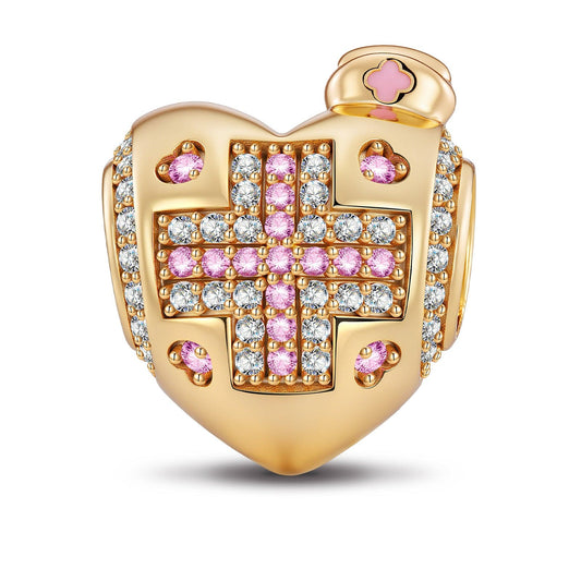gon- Cross of Healing Tarnish-resistant Silver Charms In 14K Gold Plated