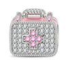 Boo-Boo Buddy Tarnish-resistant Silver Charms In White Gold Plated