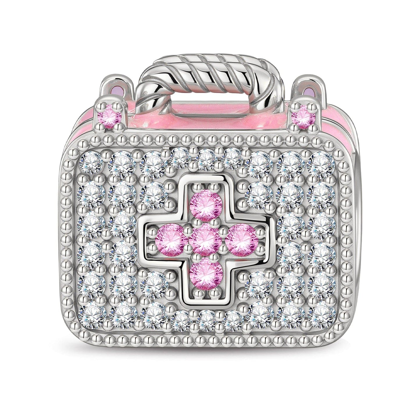 Boo-Boo Buddy Tarnish-resistant Silver Charms In White Gold Plated