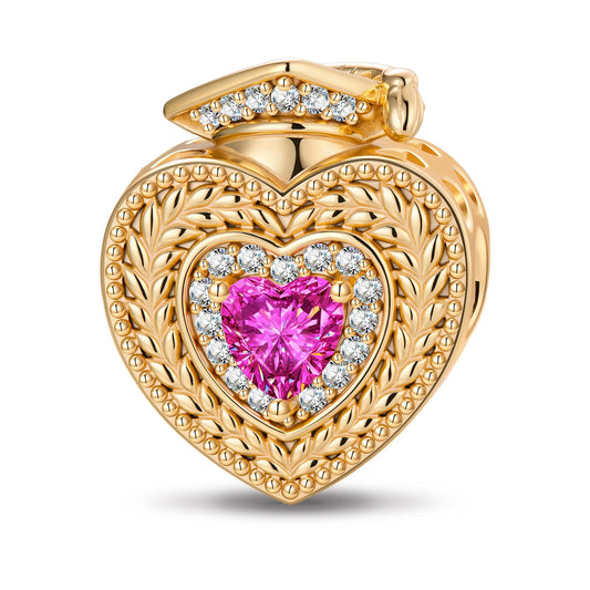 gona- Congrats Graduate Tarnish-resistant Silver Charms In 14K Gold Plated