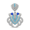 The Joy of Crabs Tarnish-resistant Silver Dangle Charms In White Gold Plated