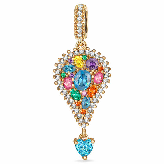 gona- Chroma Balloon Tarnish-resistant Silver Dangle Charms In 14K Gold Plated