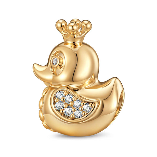 gona- Gleaming Duck Tarnish-resistant Silver Charms In 14K Gold Plated
