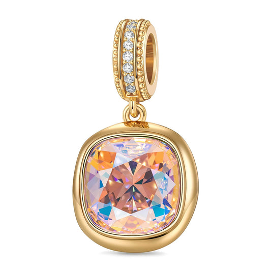 gon- Concinnity Brilliance Tarnish-resistant Silver Dangle Charms In 14K Gold Plated