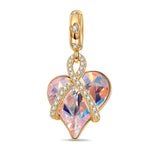Love's Tale Tarnish-resistant Silver Dangle Charms In 14K Gold Plated
