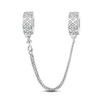 Sterling Silver Connection of Love Safety Chain In Silver Plated