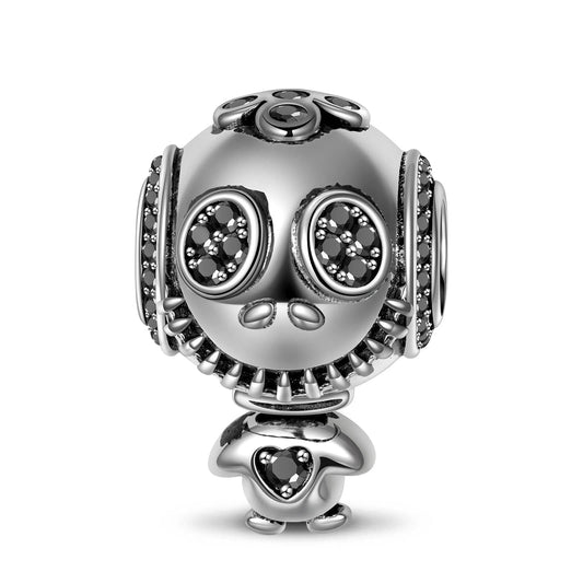 gona- Sterling Silver The Muppets of Horror Dangle Charms With Enamel In Blackened 925 Sterling Silver