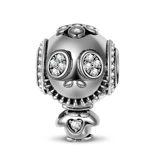 gona- Sterling Silver The Muppets of Horror Dangle Charms With Enamel In Blackened 925 Sterling Silver