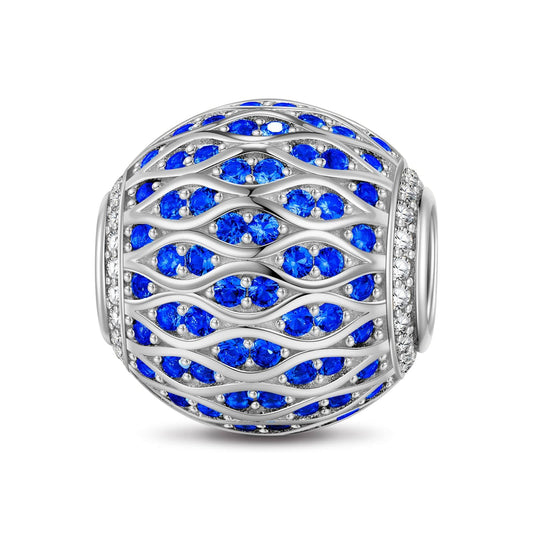 gona- Sterling Silver Lake Water Charms In White Gold Plated