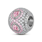 Sterling Silver First Awakening Of Love Charms In White Gold Plated