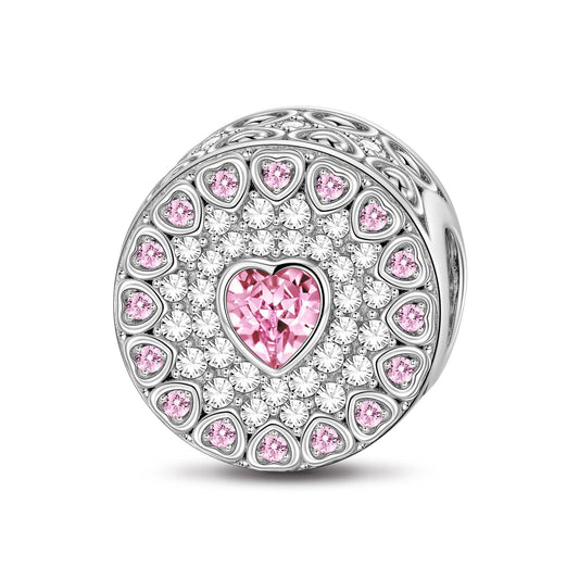 gona- Sterling Silver My Only Love Charms In White Gold Plated