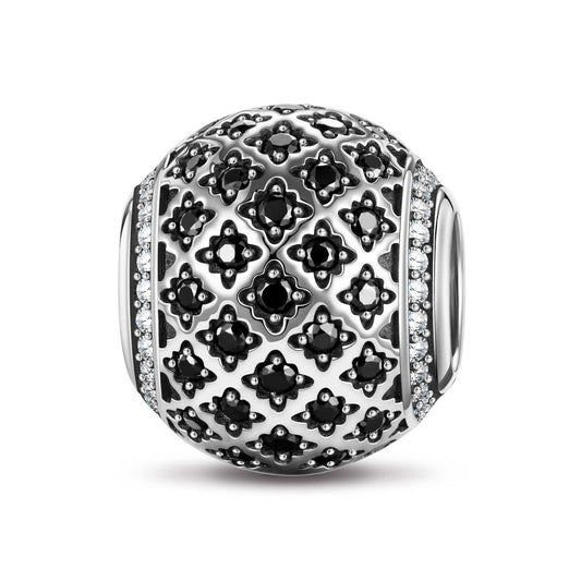 gona- Sterling Silver XL Size Dark Forest Charms In Blackened 925 Sterling Silver Plated For Men