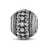 Sterling Silver XL Size Glory Charms With Enamel In Blackened 925 Sterling Silver Plated For Men