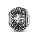 Sterling Silver XL Size Destruction Charms With Enamel In Blackened 925 Sterling Silver Plated For Men