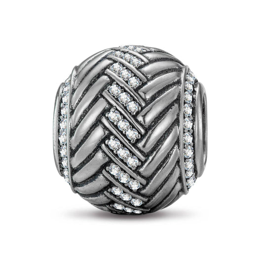 gona- Support and Confrontation Sterling Silver XL Size Charms In Blackened 925 Sterling silver