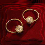 Faintly Rolling Heart Tarnish-resistant Silver Charms Earrings Set with Sterling Silver Ear Post In 14K Gold Plated