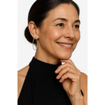Tarnish-resistant Silver L Size Classic Hoop Earrings with Sterling Silver Ear Post In 14K Gold Plated